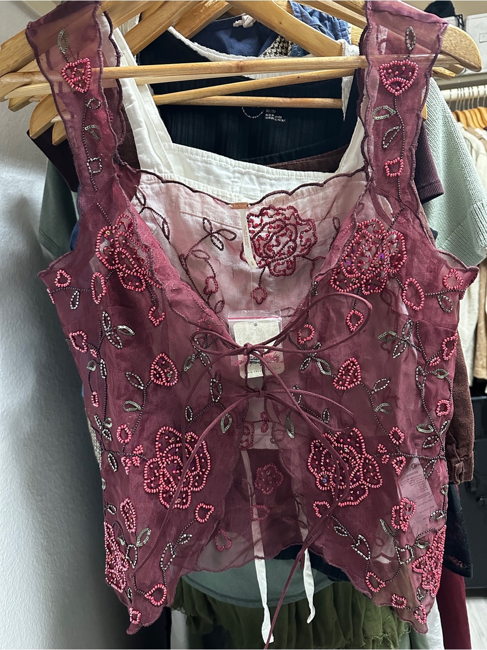 Free People garden embellished tank - Picture 1 of 4